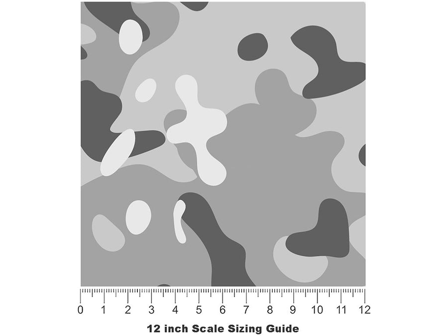 Pewter Multicam Camouflage Vinyl Film Pattern Size 12 inch Scale~Rwraps Pewter Multicam Camouflage Sizing Chart~3