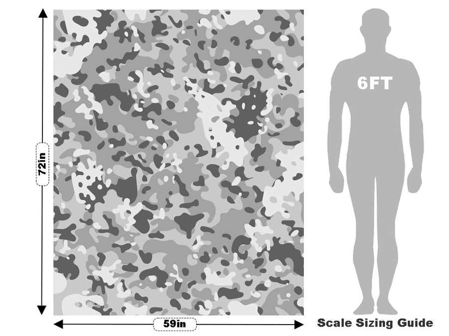 Pewter Multicam Camouflage Vehicle Wrap Scale~Rwraps Series 914 Pewter Multicam Camouflage Measurements~2