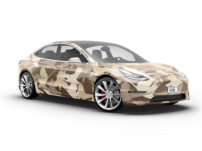 Pheasant Silhouette Camouflage Vehicle Vinyl Wrap