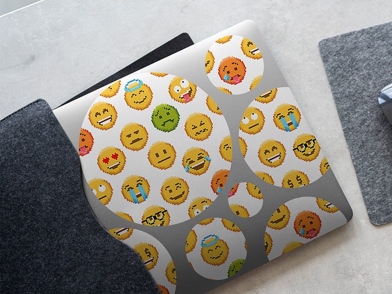 phone rip emoji DIY Laptop Stickers