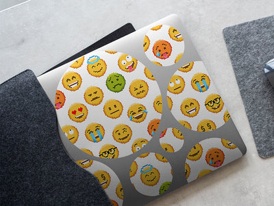 phone rip emoji DIY Laptop Stickers