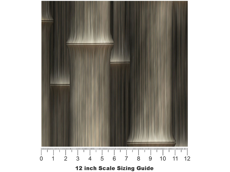 Phyllostachys Edulis Bamboo Vinyl Film Pattern Size 12 inch Scale~Rwraps Phyllostachys Edulis Bamboo Sizing Chart~2