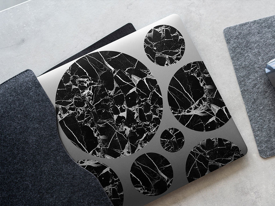 picasso black marble stone DIY Laptop Stickers