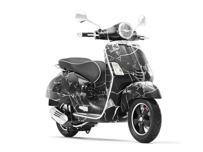 Picasso Black Marble Vespa Scooter Wrap Film