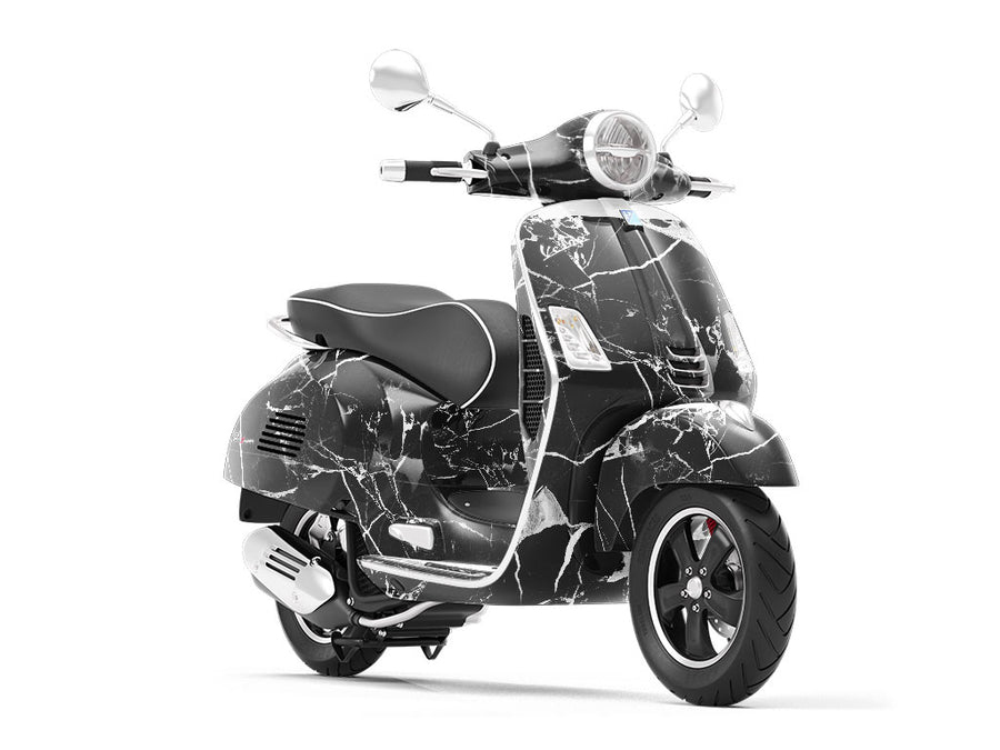 Picasso Black Marble Vespa Scooter Wrap Film