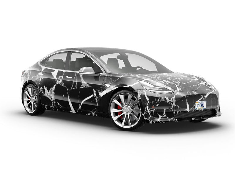 Picasso Black Marble Vehicle Vinyl Wrap