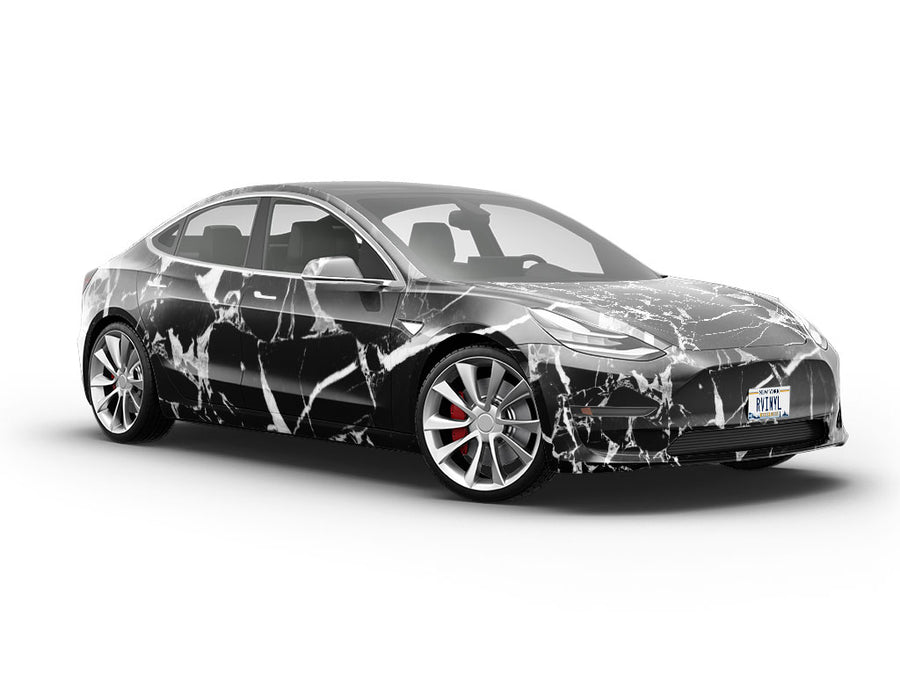 Picasso Black Marble Vehicle Vinyl Wrap