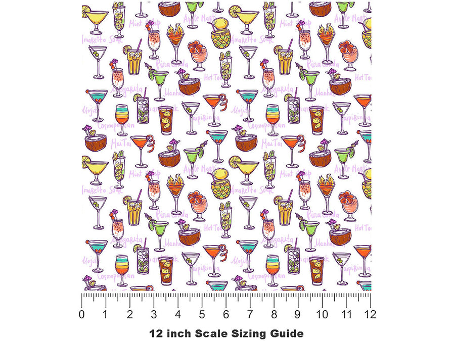Picking Poisons Alcohol Vinyl Film Pattern Size 12 inch Scale~Rwraps Picking Poisons Alcohol Sizing Chart~2
