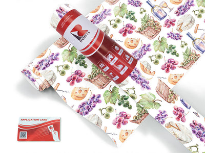 picnic charcuterie alcohol Craft Vinyl Roll