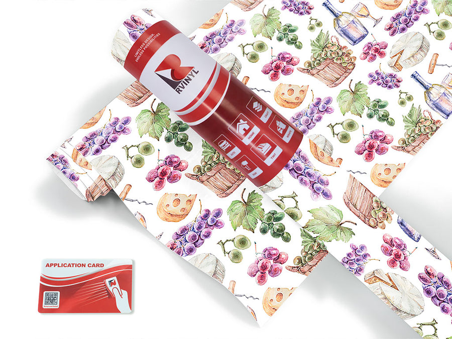 picnic charcuterie alcohol Craft Vinyl Roll
