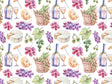 Picnic Charcuterie Alcohol Vinyl Wrap Pattern~Rwraps Series 914 Digitally Printed Vinyl Wrap~0