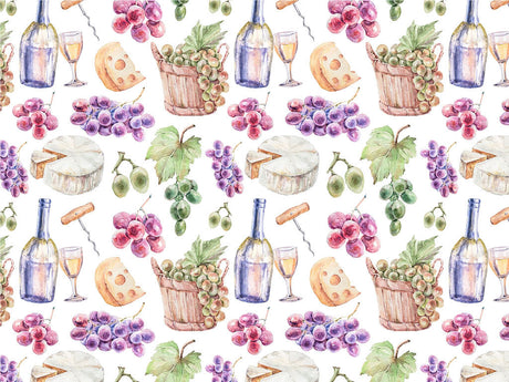 Picnic Charcuterie Alcohol Vinyl Wrap Pattern~Rwraps Series 914 Digitally Printed Vinyl Wrap~0
