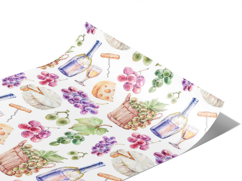 Picnic Charcuterie Alcohol Vinyl Wraps~Rwraps Series 914 Digitally Printed Vinyl Wrap~0