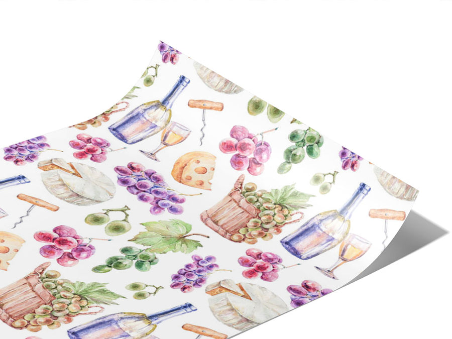 Picnic Charcuterie Alcohol Vinyl Wraps~Rwraps Series 914 Digitally Printed Vinyl Wrap~0