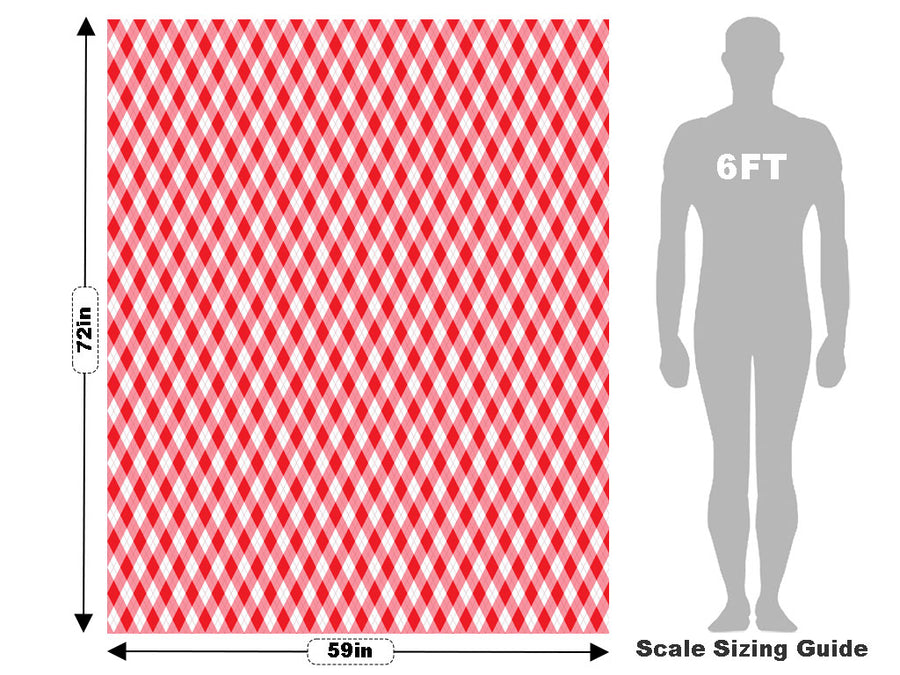 Picnic Date Argyle Vehicle Wrap Scale~Rwraps Series 914 Picnic Date Argyle Measurements~1