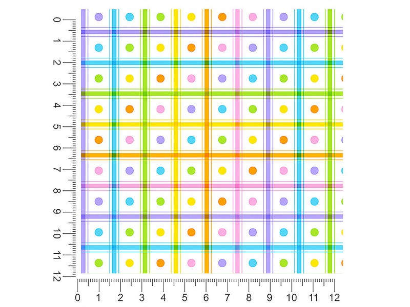 picnic date polka dot 1ft x 1ft Craft Sheets