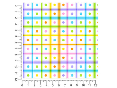 picnic date polka dot 1ft x 1ft Craft Sheets
