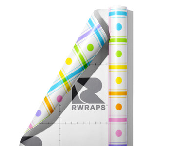 Picnic Date Polka Dot Wrap Film Sheets~Rwraps Series 914 Picnic Date Polka Dot Scrolled Sheet~3