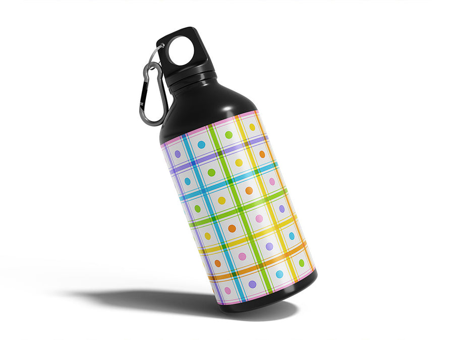 picnic date polka dot Water Bottle DIY Stickers