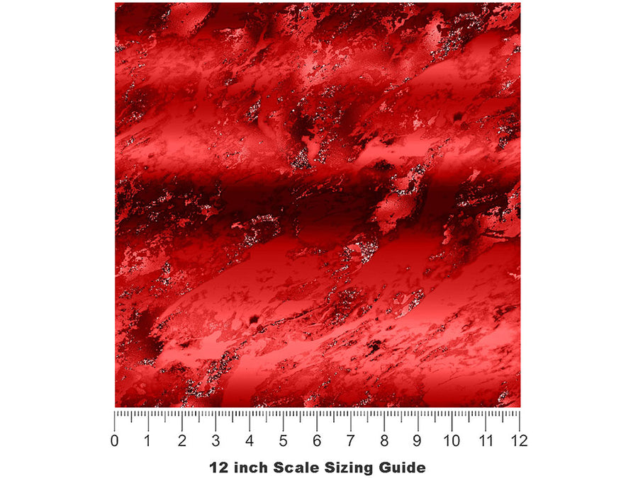 Pigeon Blood Gemstone Vinyl Film Pattern Size 12 inch Scale~Rwraps Pigeon Blood Gemstone Sizing Chart~2