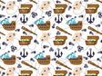 Pilfer and Plunder Pirate Vinyl Wrap Pattern~Rwraps Series 914 Digitally Printed Vinyl Wrap~0
