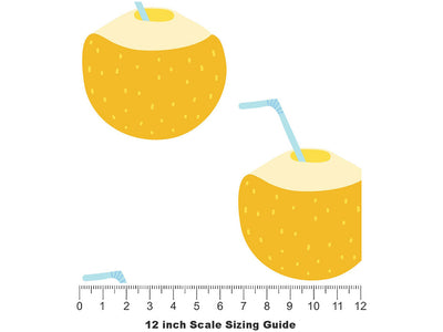 Pina Coladas Alcohol Vinyl Film Pattern Size 12 inch Scale~Rwraps Pina Coladas Alcohol Sizing Chart~2