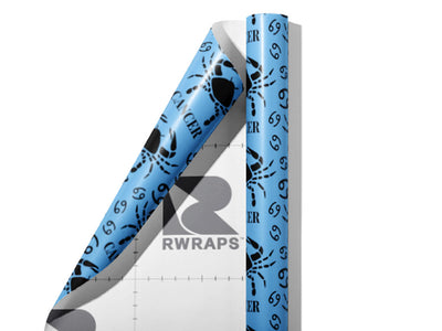Pinching Crabs Astrology Wrap Film Sheets~Rwraps Series 914 Pinching Crabs Astrology Scrolled Sheet~3