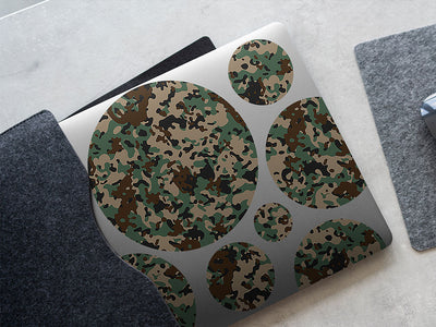 pine puzzle camouflage DIY Laptop Stickers