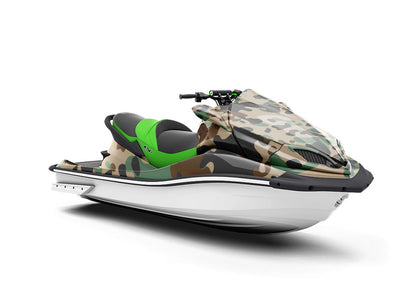Pine Puzzle Camouflage Jet Ski Vinyl Customized Wrap