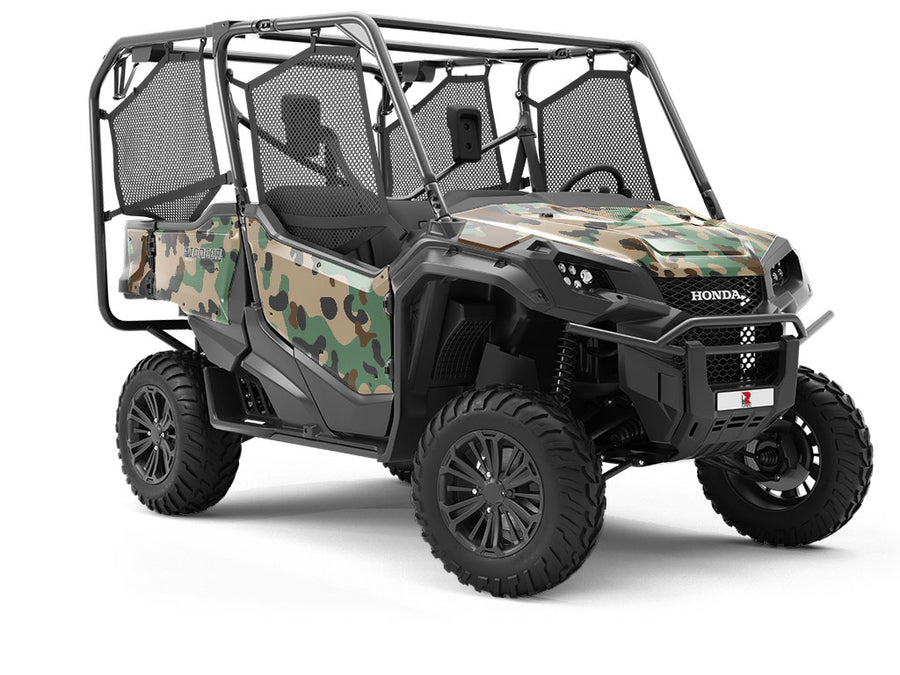 Pine Puzzle Camouflage Utility Vehicle Vinyl Wrap