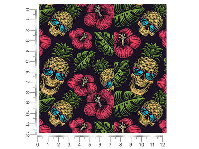 pineapple head skull and bones 1ft x 1ft Craft Sheets
