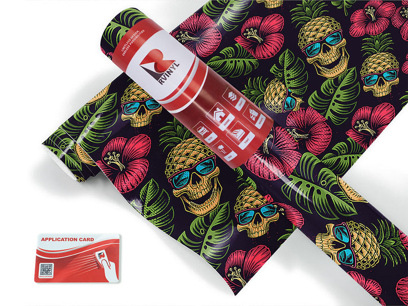 pineapple head skull and bones Craft Vinyl Roll