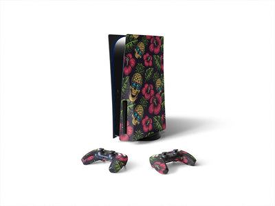 pineapple head skull and bones Sony PS5 DIY Skin