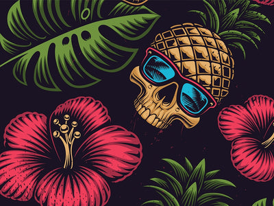 Pineapple Head Halloween Vinyl Wrap Pattern~Rwraps Series 914 Digitally Printed Vinyl Wrap~0