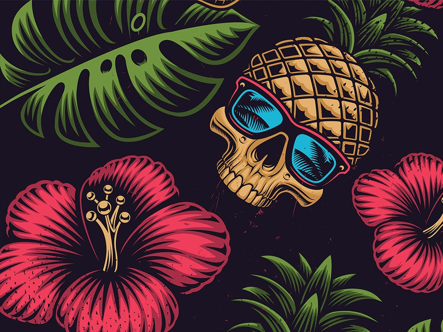 Pineapple Head Halloween Vinyl Wrap Pattern~Rwraps Series 914 Digitally Printed Vinyl Wrap~0