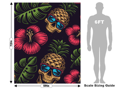 Pineapple Head Halloween Vehicle Wrap Scale~Rwraps Series 914 Pineapple Head Halloween Measurements~1