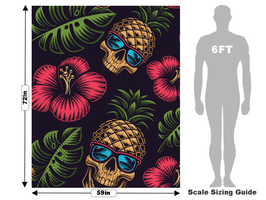 Pineapple Head Halloween Vehicle Wrap Scale~Rwraps Series 914 Pineapple Head Halloween Measurements~1
