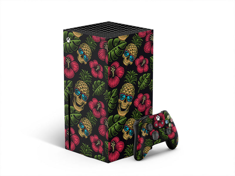 pineapple head skull and bones XBOX DIY Decal