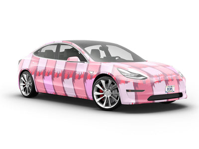 Pink  Brick Vehicle Vinyl Wrap