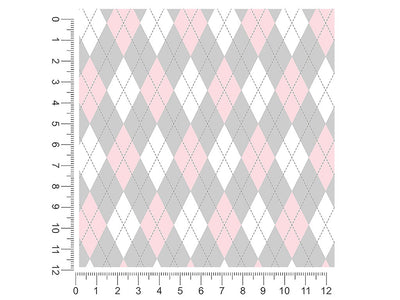 pink blockers argyle 1ft x 1ft Craft Sheets