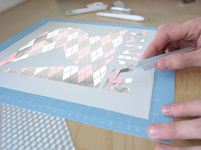 pink blockers argyle Easy Weed Craft Vinyl
