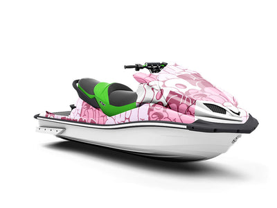 Pink Bubbled Graffiti Jet Ski Vinyl Customized Wrap