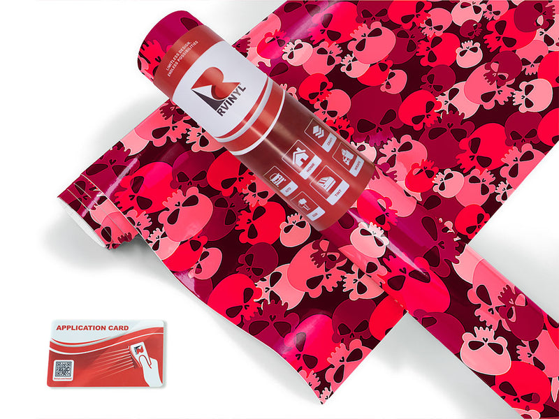 pink calvaria skull and bones Craft Vinyl Roll