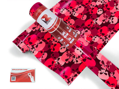 pink calvaria skull and bones Craft Vinyl Roll