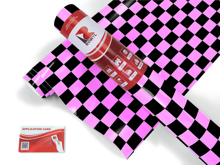 pink checkered Craft Vinyl Roll