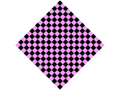 Pink Checkered Vinyl Wrap Pattern