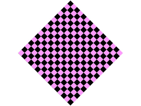 Pink Checkered Vinyl Wrap Pattern