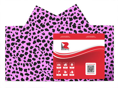 pink cheetah animal print Craft Vinyl Sheet Pack