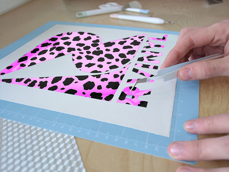 pink cheetah animal print Easy Weed Craft Vinyl
