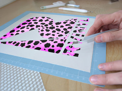 pink cheetah animal print Easy Weed Craft Vinyl